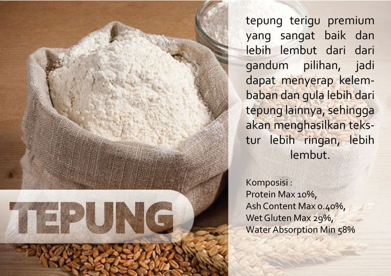 Tepung terigu premium dari gandum pilihan